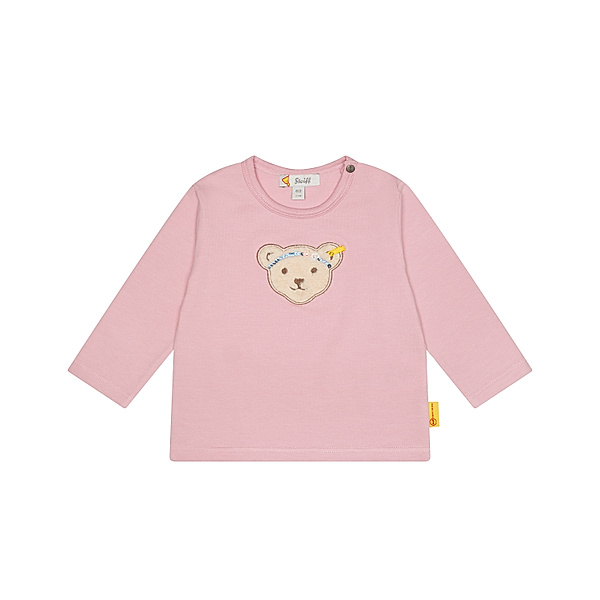 Steiff Langarm-Shirt SWEET HEART BABY BASIC in pink nectar