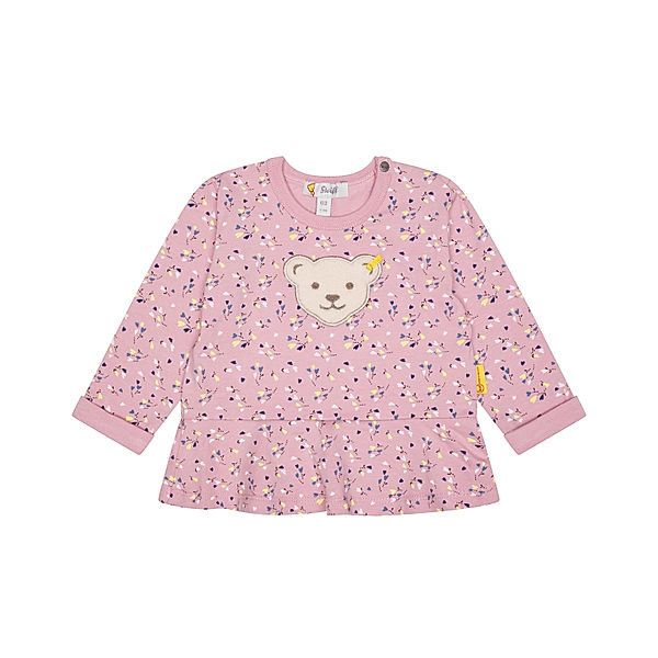 Steiff Langarm-Shirt SWEET HEART BABY BLOSSOM in pink nectar