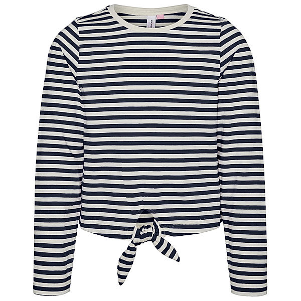 VERO MODA GIRL Langarm-Shirt VMSILLEALMA in navy blazer