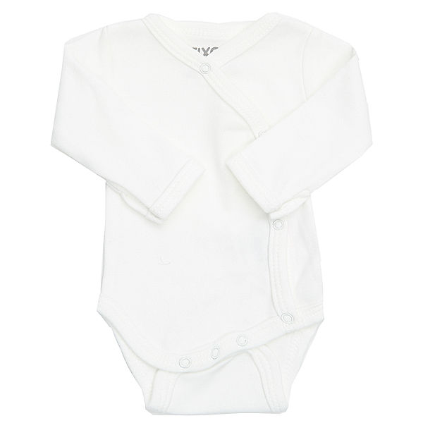 FIXONI® Langarm-Wickelbody LITTLE BEE in offwhite