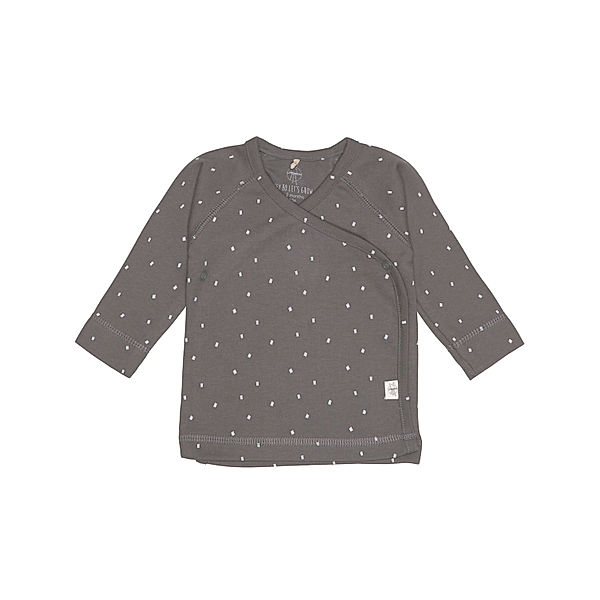 LÄSSIG Langarm-Wickelshirt SPOTS in anthracite