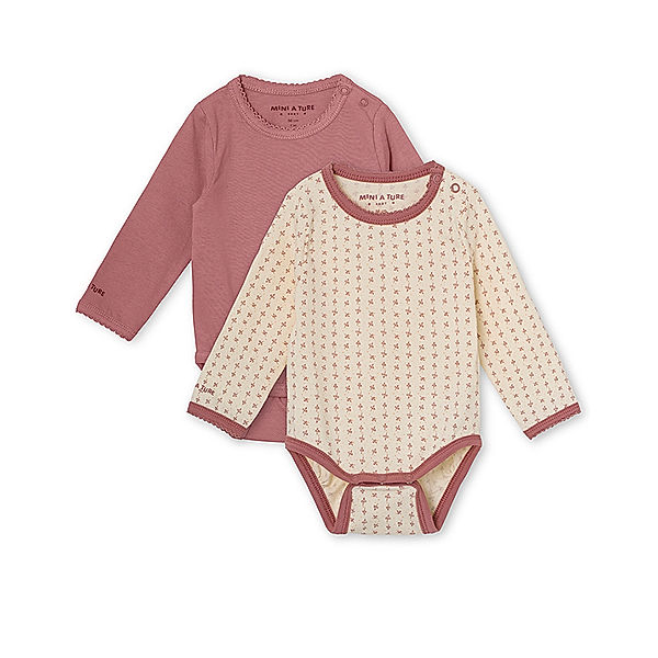 MINI A TURE Langarmbody MATYOMI 2er-Pack in lila