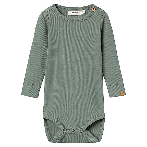 Lil' Atelier Langarmbody NBMGAGO UNI in agave green