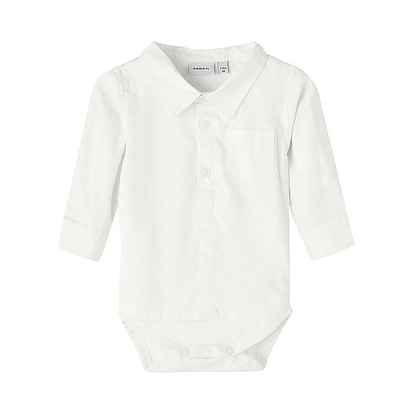 name it Langarmbody NBMNASIN SHIRT in bright white