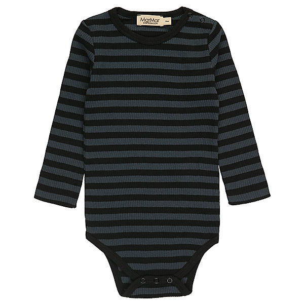 MarMar Copenhagen Langarmbody RIB STRIPE in black/blue