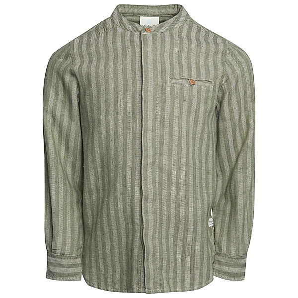 EN FANT Langarmhemd LS JACQUARD in burnt olive