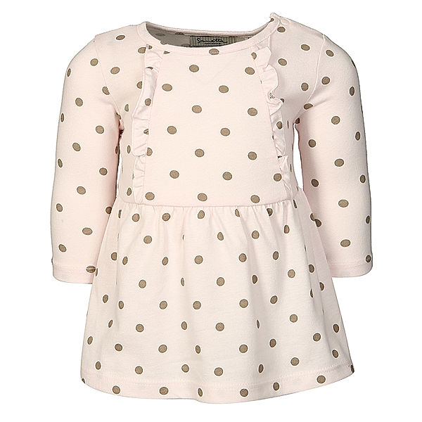 Sanetta Langarmkleid BEAUTIFUL DOTS in rosa/braun