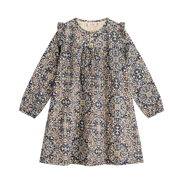 Noa Noa Langarmkleid CALLIE FLOWER in blue/beige