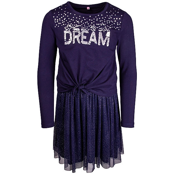 happy girls Langarmkleid DREAM mit Tüll in navy