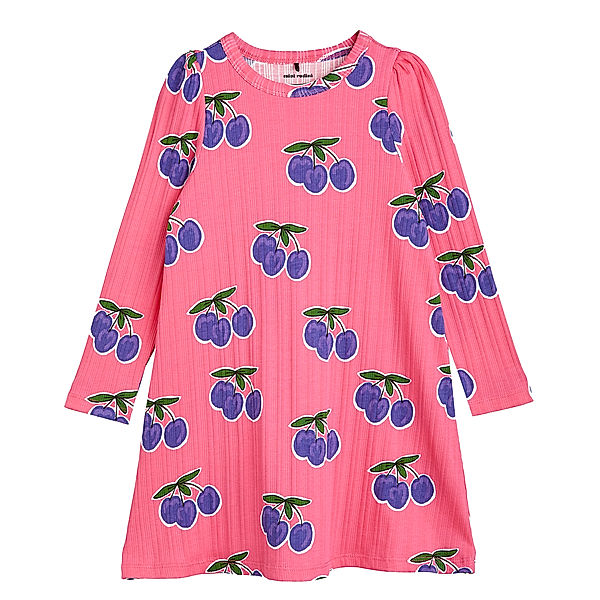 mini rodini Langarmkleid PLUM AOP in pink