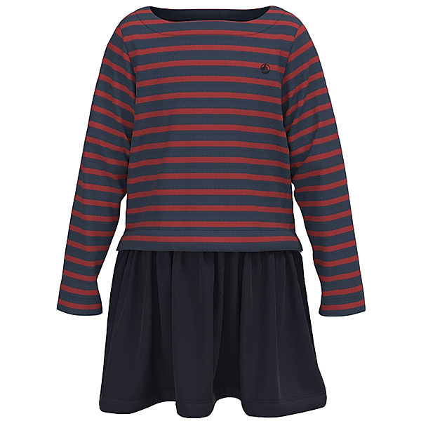 Petit Bateau Langarmkleid PULL gestreift in rot