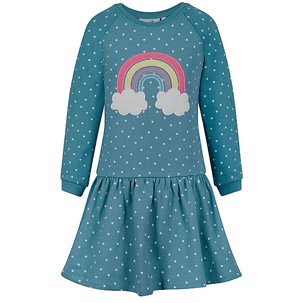 happy girls Langarmkleid RAINBOW-CLOUD in cyan