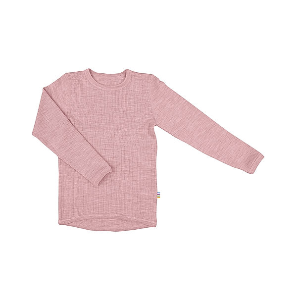 Joha Langarmshirt 16341 BASIC aus Wolle in old rose