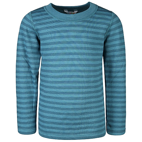 Joha Langarmshirt 4046 KIDS aus Wolle in blue stripe