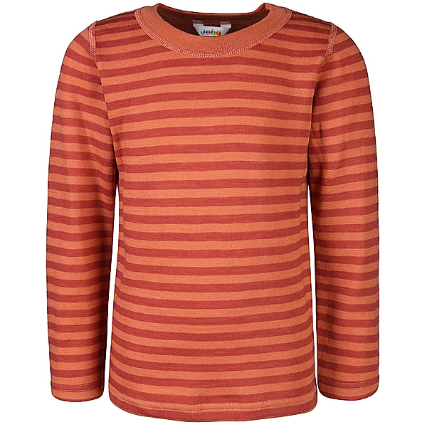 Joha Langarmshirt 4046 KIDS aus Wolle in red stripe