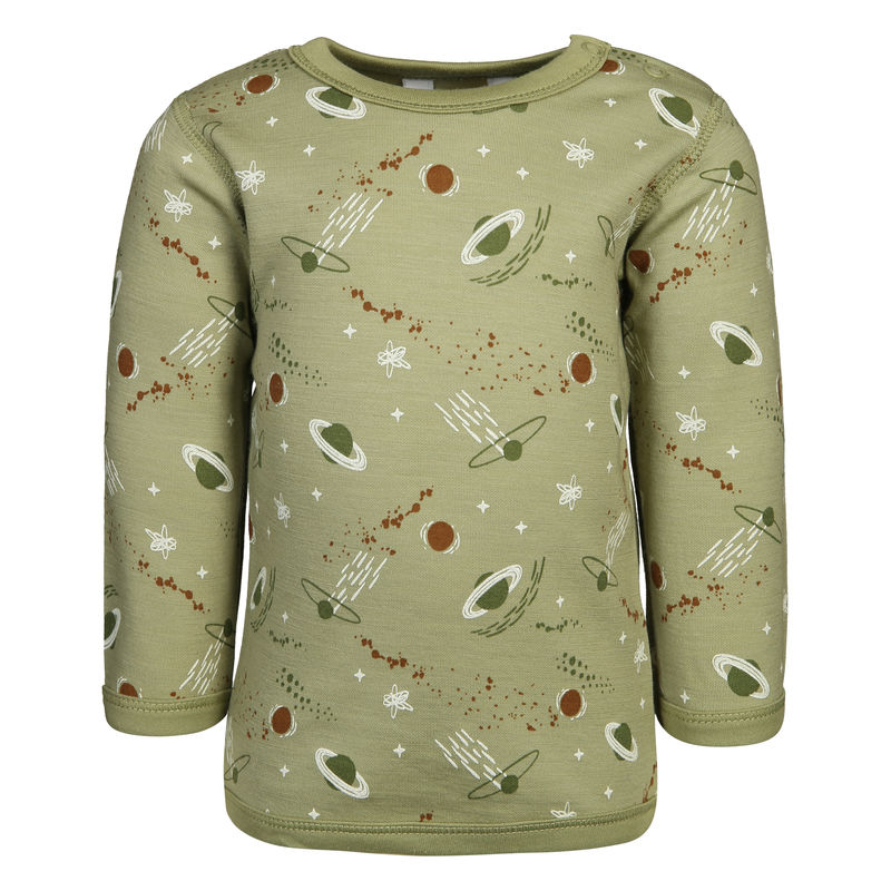 Langarmshirt 617 - SATELLITE AOP in sage