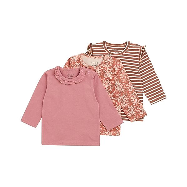 Hust & Claire Langarmshirt ALDA GIRLY 3er-Pack in ash rose