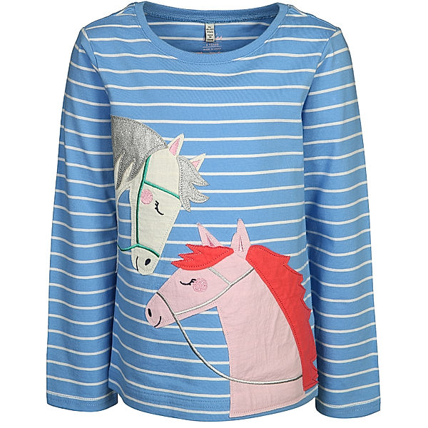 Tom Joule® Langarmshirt AVA - HORSE gestreift in blau