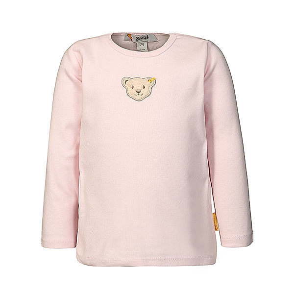 Steiff Langarmshirt BASIC in rosa