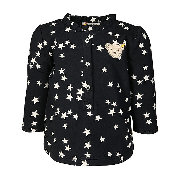 Steiff Langarmshirt BEAR TO SCHOOL BABY GIRLS in navy