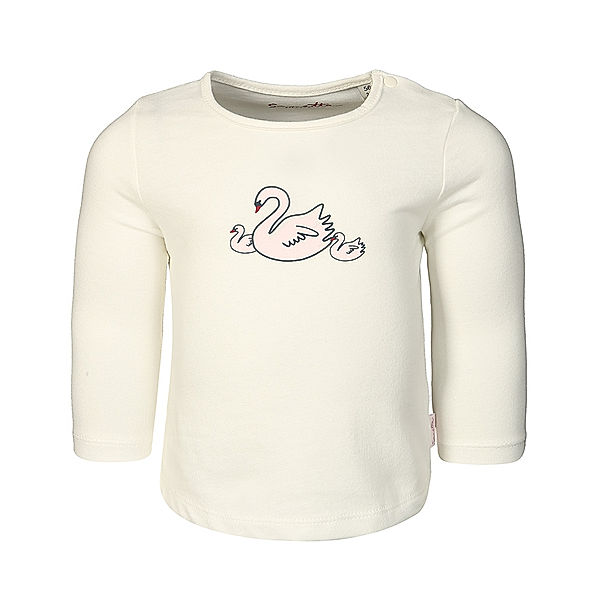 Sanetta Langarmshirt BEAUTIFUL SWAN in weiss