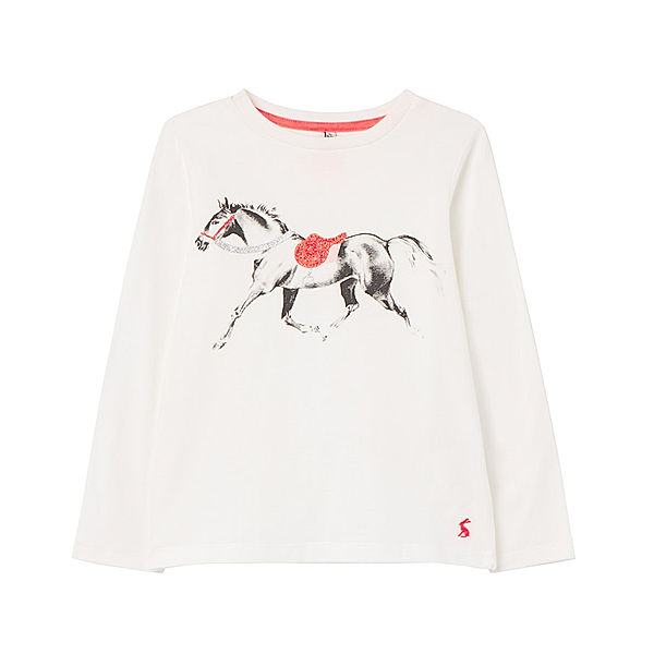 Tom Joule® Langarmshirt BESSIE – HORSE in weiß