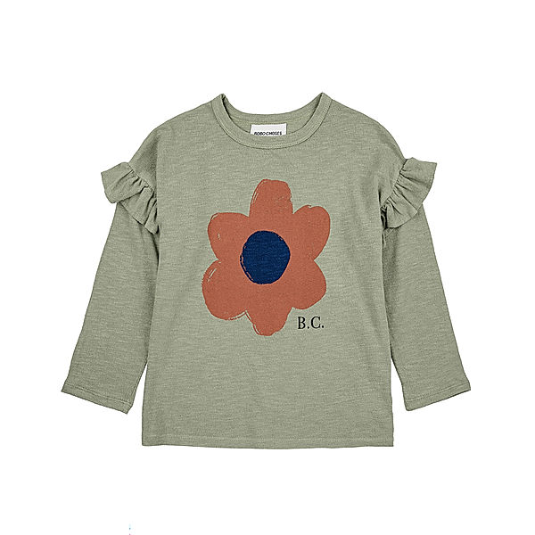 Bobo Choses Langarmshirt BIG FLOWER in grün