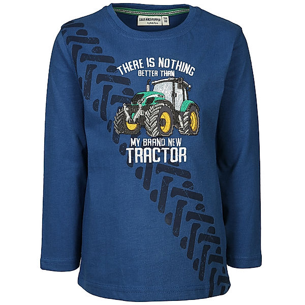 Salt & Pepper Langarmshirt BRAND NEW TRACTOR in nautic blue