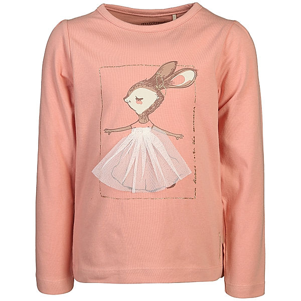 Minymo Langarmshirt BUNNY in rose tan