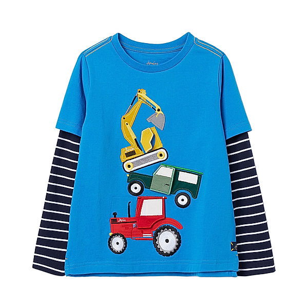 Tom Joule® Langarmshirt CHOMP VEHICLES in blau