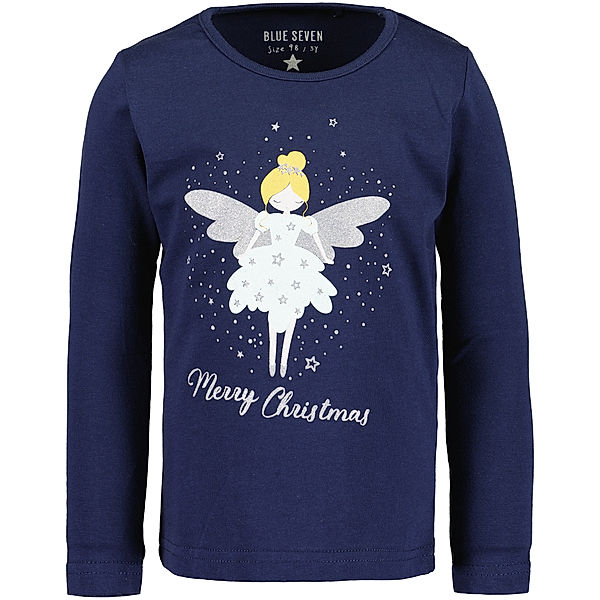 BLUE SEVEN Langarmshirt CHRISTMAS ANGEL in ultramarin