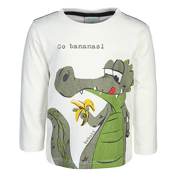 Boboli Langarmshirt CROCO in off white