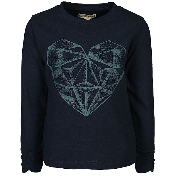 small rags Langarmshirt DIAMOND HEART in blau