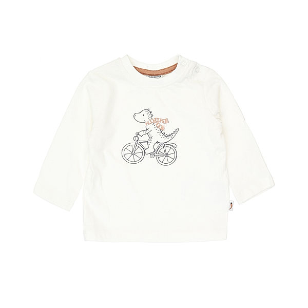 Salt & Pepper Langarmshirt DINO BIKE in offwhite