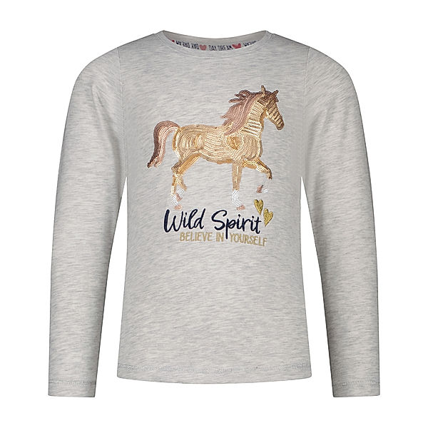 Salt & Pepper Langarmshirt DREAM - WILD SPIRIT in silver grey