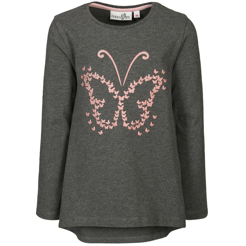 Langarmshirt FARFALLA MAGIC in grau melange