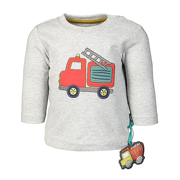 Sigikid Langarmshirt FEUERWEHR meliert in grau