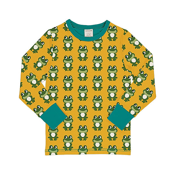 Maxomorra Langarmshirt FROG in gelb