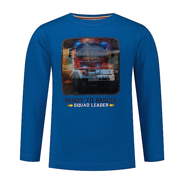 Salt & Pepper Langarmshirt FULL SPEED - FIRE TRUCK in alaska blue