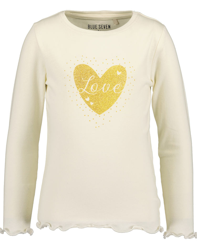 Langarmshirt GLITTER LOVE in offwhite kaufen