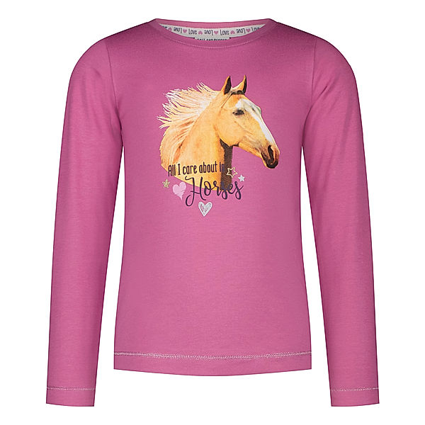 Salt & Pepper Langarmshirt GOOD TIMES - HORSE HEAD in lilac