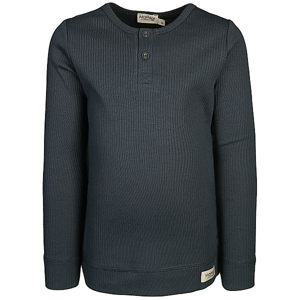 MarMar Copenhagen Langarmshirt HENLEY RIB in blue