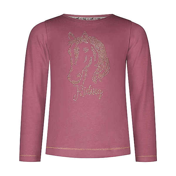 Salt & Pepper Langarmshirt HORSE WORLD - RIDING in mauve