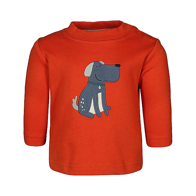 Langarmshirt HUND - BABY in orange kaufen | tausendkind.de