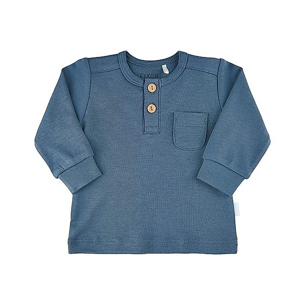 FIXONI® Langarmshirt INFINITY SOLID in blau