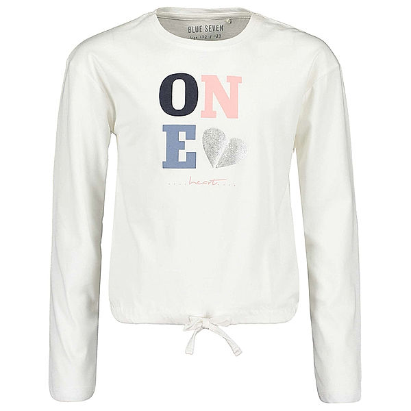 BLUE SEVEN Langarmshirt INSPIRATION – ONE in offwhite