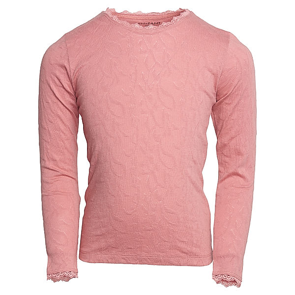 EN FANT Langarmshirt JACQUARD FLORES in old rose