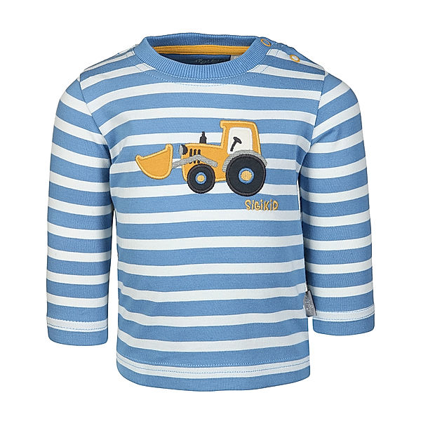 sigikid Langarmshirt KLEINER RADLADER gestreift in blau