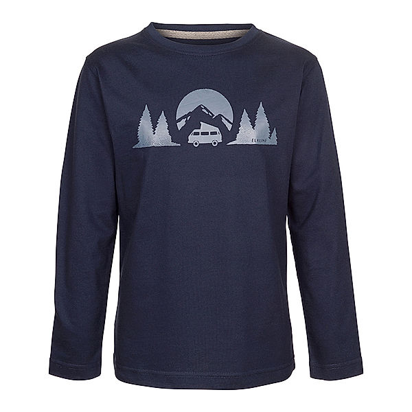 elkline Langarmshirt LONGWAYHOME in blueshadow