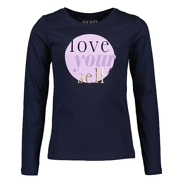 Langarmshirt LOVE YOURSELF in dunkelblau kaufen